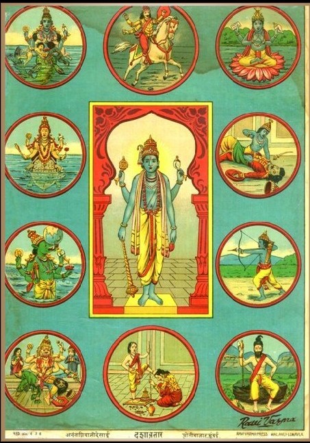 Dashavatara — ten forms of Vishnu for home remembrance
