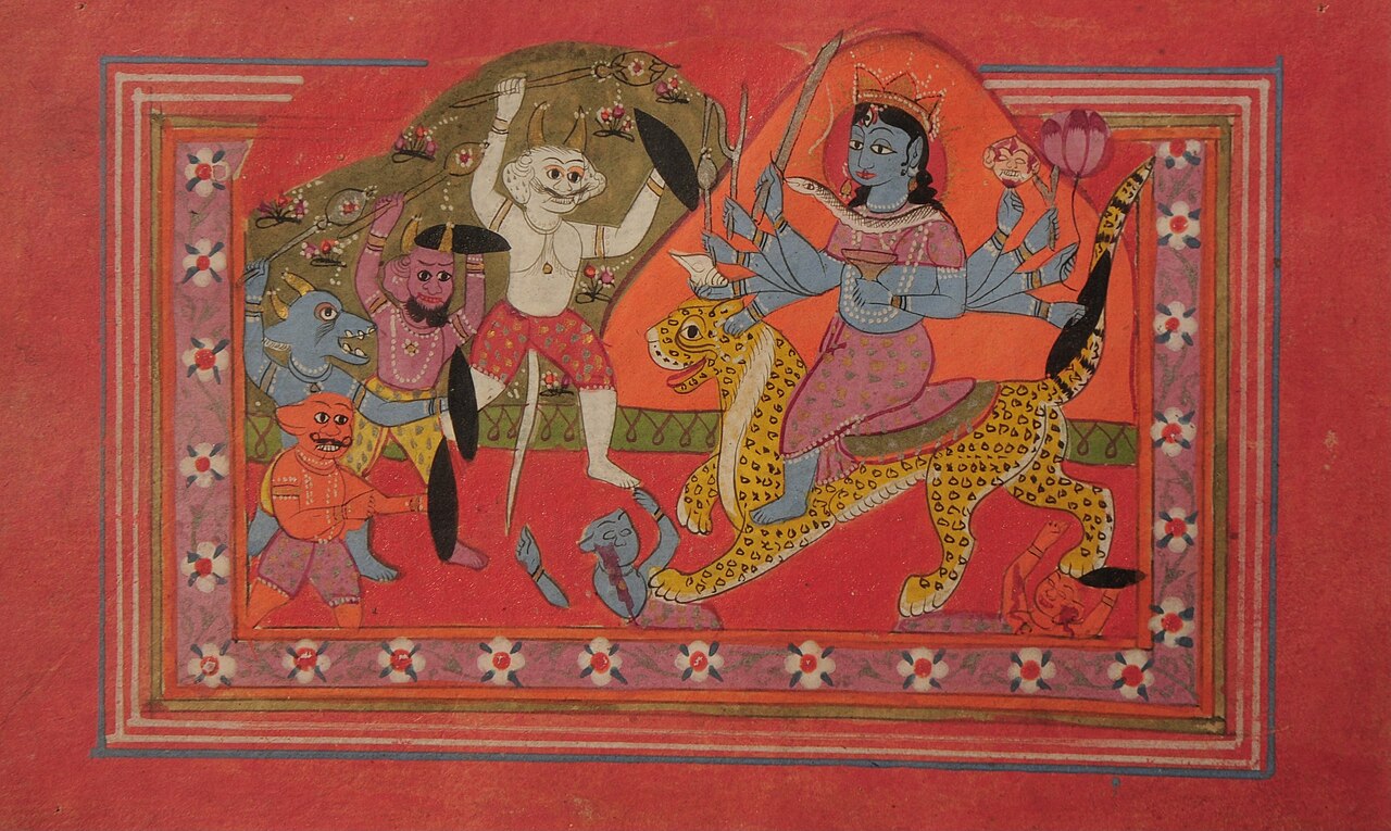 Kali and the demon Raktabija