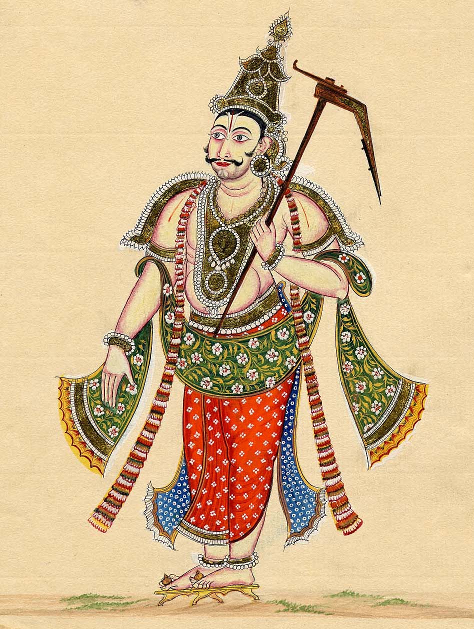 Balarama and Krishna — the elder brother with the plough
