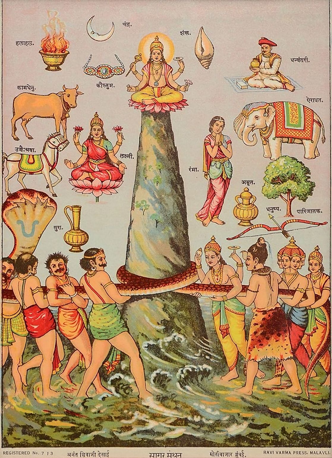 Samudra Manthan — churning the ocean of milk