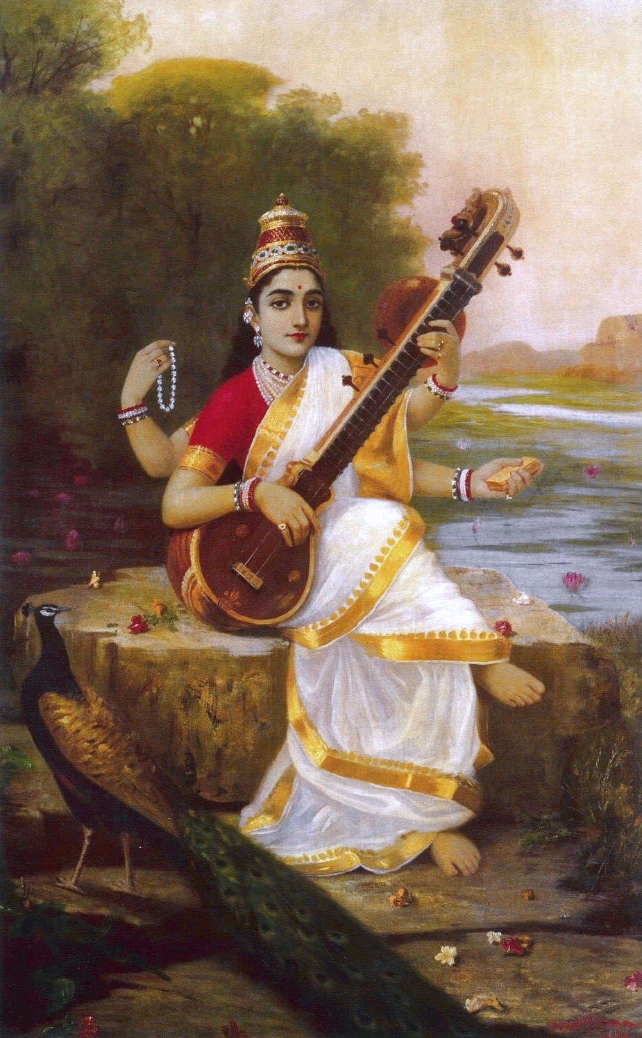Saraswati in the student’s family — parents, teachers, and the Goddess