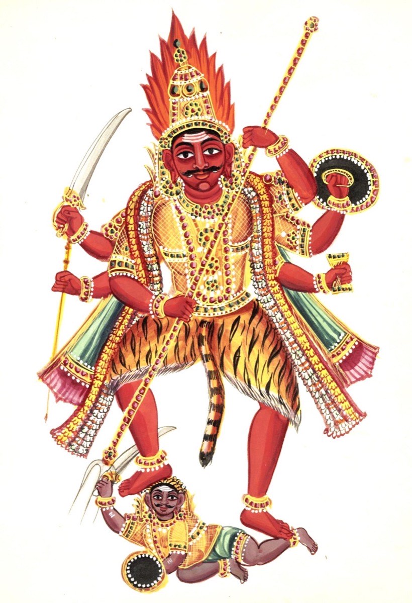 Virabhadra at Daksha’s yajna — Shiva’s fierce form for Sati’s grief